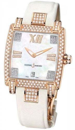 Ulysse Nardin Dameklokke 136-91AC-301 Ladies Caprice Hvit/Tekstil