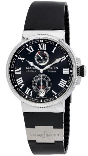 Ulysse Nardin Herreklokke 1183-126-3-42 Marine Collection Sort/Gummi