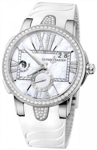 Ulysse Nardin Dameklokke 243-10B-3C-391 Ladies Executive Hvit/Lær