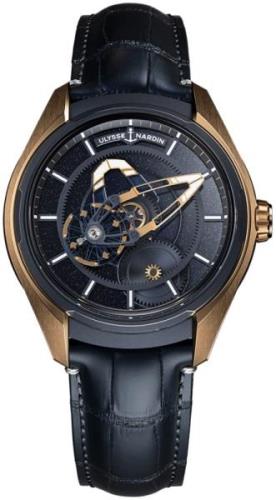 Ulysse Nardin Herreklokke 2305-270LE-9A-AVE-1A Freak X Blå/Lær Ø43