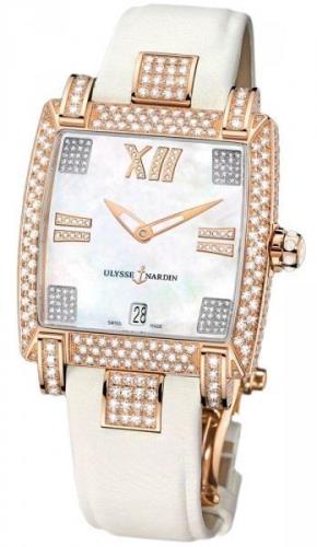 Ulysse Nardin Dameklokke 136-91FC-301 Ladies Caprice Hvit/Tekstil