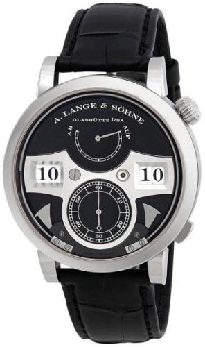 A. Lange & Söhne Herreklokke 145.029 Saxonia Sort/Lær Ø44.2 mm