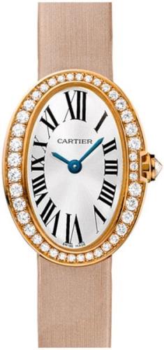 Cartier Dameklokke WB520028 Baignoire Sølvfarget/Sateng Ø25.3 mm