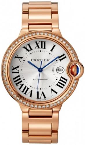 Cartier WJBB0038 Ballon Bleu Sølvfarget/18 karat rosé gull Ø42 mm