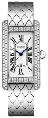 Cartier Dameklokke WB710011 Tank Americaine Sølvfarget/18 karat