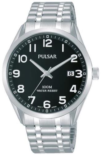 Pulsar Herreklokke PS9563X1 Sort/Stål Ø39 mm