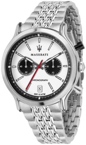 Maserati Herreklokke R8873638004 Legend Hvit/Stål Ø42 mm