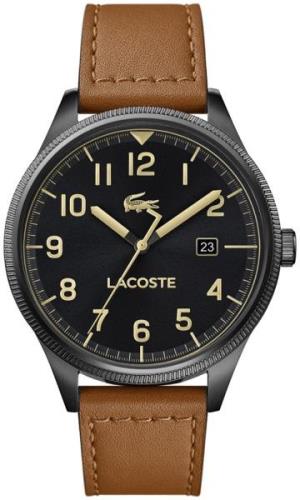 Lacoste Herreklokke 2011021 Sort/Lær Ø43 mm