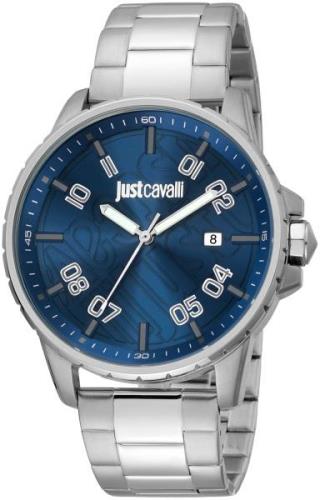 Just Cavalli Herreklokke JC1G165M0055 Young Blå/Stål Ø44 mm