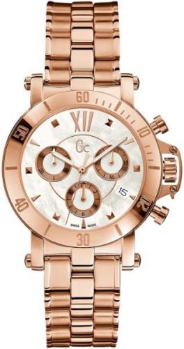 Guess Dameklokke X73008M1S Sport Chic Hvit/Rose-gulltonet stål Ø37