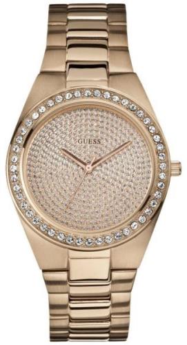 Guess Dameklokke W12651L1 Rosegullfarget/Rose-gulltonet stål Ø39 mm