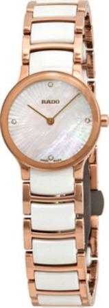 Rado Dameklokke R30186902 Centrix Hvit/Rose-gulltonet stål Ø23 mm