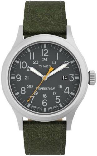 Timex Herreklokke TW4B22900 Expedition Grå/Lær Ø40 mm