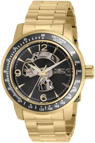 Invicta Specialty Herreklokke 38556 Sort/Gulltonet stål Ø45 mm