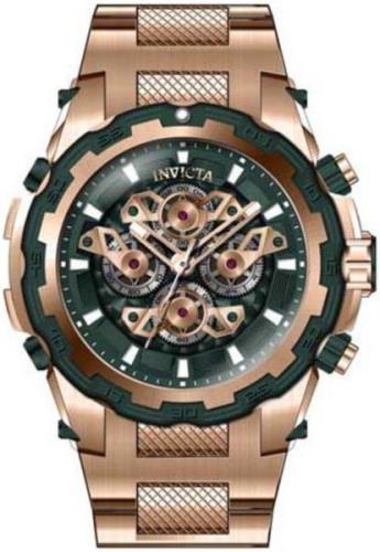 Invicta Specialty Herreklokke 34227 Grønn/Rose-gulltonet stål Ø50