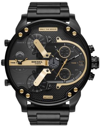 Diesel Mr. Daddy 2.0 Herreklokke DZ7435 Sort/Stål Ø57 mm