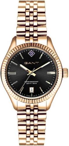 Gant Sussex Dameklokke G136012 Sort/Rose-gulltonet stål Ø34 mm