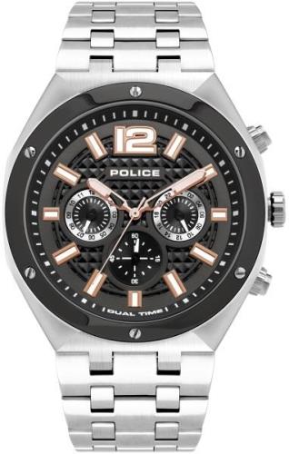 Police Kediri Herreklokke PL15995JSTU.61M Sort/Stål Ø46 mm