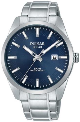 Pulsar Solar Herreklokke PX3181X1 Blå/Stål Ø40 mm