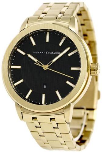 Armani Exchange Street Herreklokke AX1456 Sort/Gulltonet stål Ø46 mm