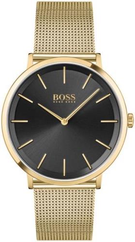 Hugo Boss Skyliner Herreklokke 1513909 Sort/Gulltonet stål Ø40 mm