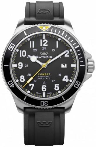 Glycine Combat Sub GL0274 Sort/Gummi Ø46 mm