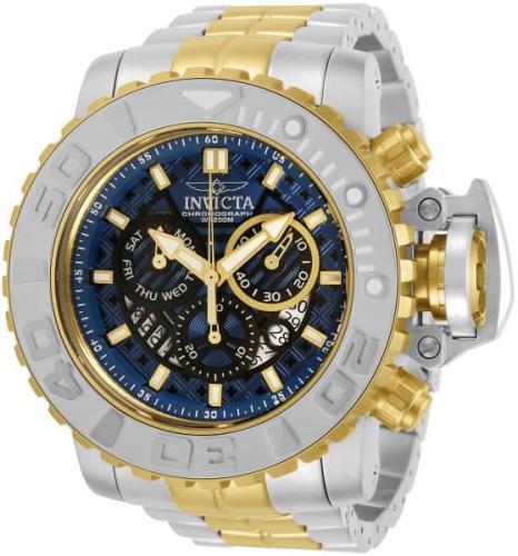 Invicta Sea Hunter Herreklokke 30907 Blå/Gulltonet stål Ø58 mm