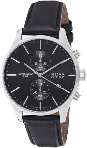 Hugo Boss Associate Herreklokke 1513803 Sort/Lær Ø42 mm