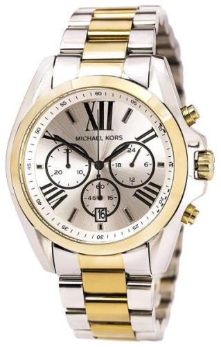 Michael Kors Dameklokke MK5855 Sølvfarget/Gulltonet stål Ø43 mm