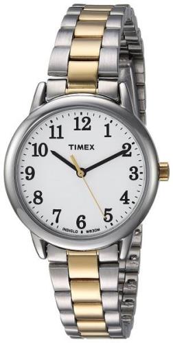 Timex Easy Reader Dameklokke TW2R23900 Hvit/Gulltonet stål Ø30 mm