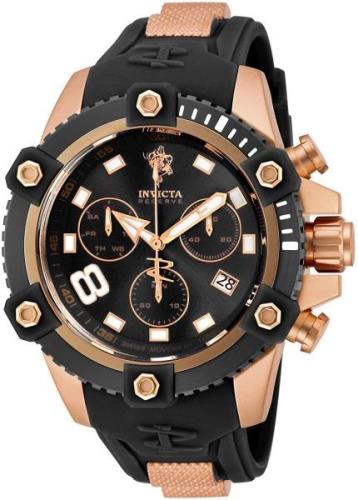 Invicta Sea Base Herreklokke 17978 Sort/Rose-gulltonet stål Ø48 mm