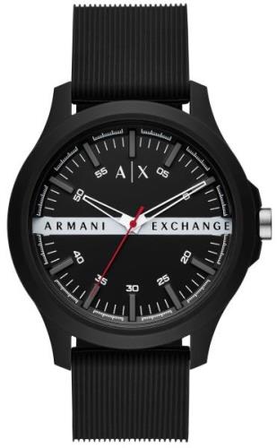 Armani Exchange Hampton Herreklokke AX2420 Sort/Gummi Ø46 mm