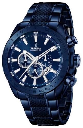 Festina Sport Herreklokke F16887-1 Blå/Stål Ø44 mm