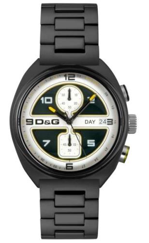 Dolce & Gabbana D&G Song Herreklokke DW0302 Sort/Stål Ø43 mm