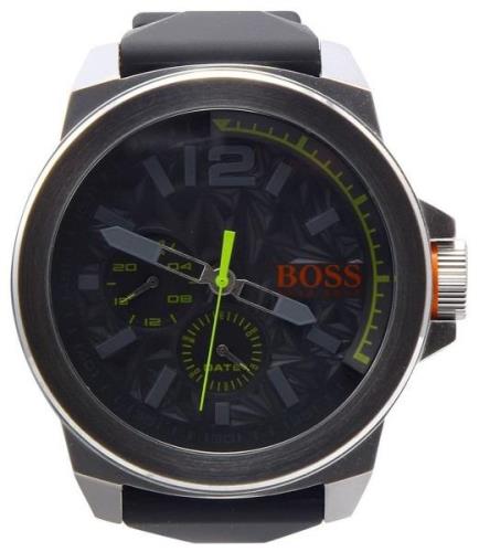 Hugo Boss New York Herreklokke 1513347 Grå/Gummi Ø50 mm