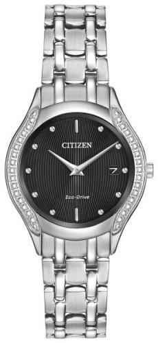 Citizen Silhouette Dameklokke GA1060-57E Sort/Stål