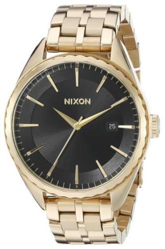 Nixon 99999 Dameklokke A9342042-00 Sort/Gulltonet stål Ø39 mm