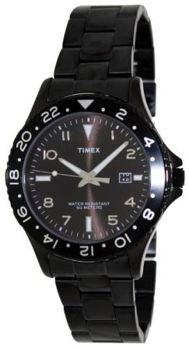 Timex Herreklokke T2P028 Sort/Stål Ø44 mm