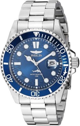 Invicta Pro Diver Herreklokke 30019 Blå/Stål Ø43 mm