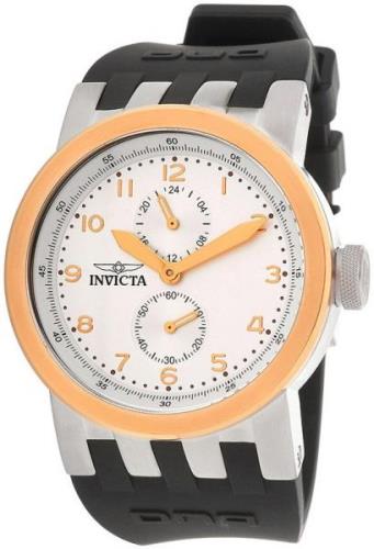 Invicta Dna Herreklokke 31784 Sølvfarget/Gummi Ø46 mm