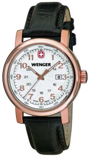 Wenger Urban Classic Dameklokke 01.1021.108 Hvit/Lær Ø34 mm