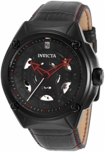 Invicta Jason Taylor Herreklokke 33213 Sort/Lær Ø46 mm