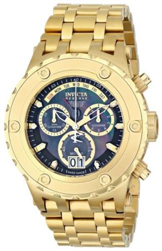 Invicta Subaqua Herreklokke 80487 Sort/Gulltonet stål Ø52 mm