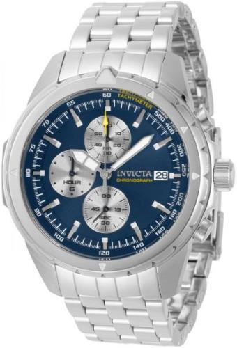 Invicta Aviator Herreklokke 31495 Blå/Stål Ø46 mm