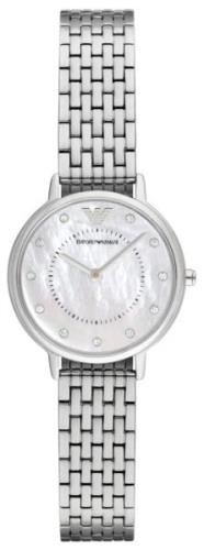 Emporio Armani Dress Dameklokke AR2511 Hvit/Stål Ø28 mm