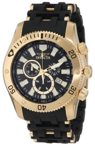 Invicta Sea Spider Herreklokke 0140 Sort/Gulltonet stål Ø50 mm