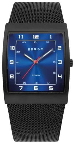 Bering Titanium Herreklokke 11233-227 Blå/Titan