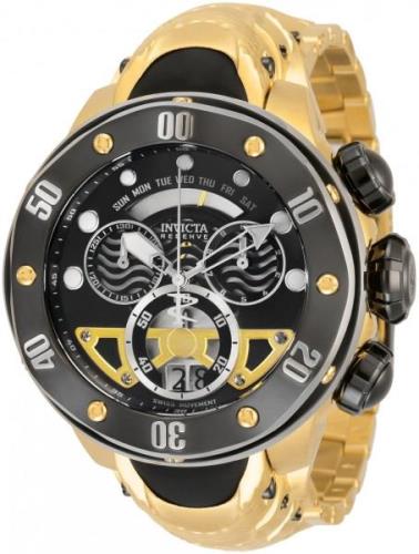 Invicta Reserve Herreklokke 33482 Sort/Gummi Ø54 mm