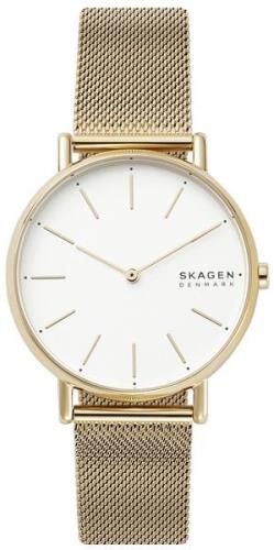 Skagen 99999 Dameklokke SKW2795 Hvit/Gulltonet stål Ø38 mm