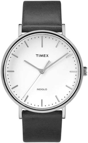 Timex 99999 TW2R26300 Hvit/Lær Ø41 mm